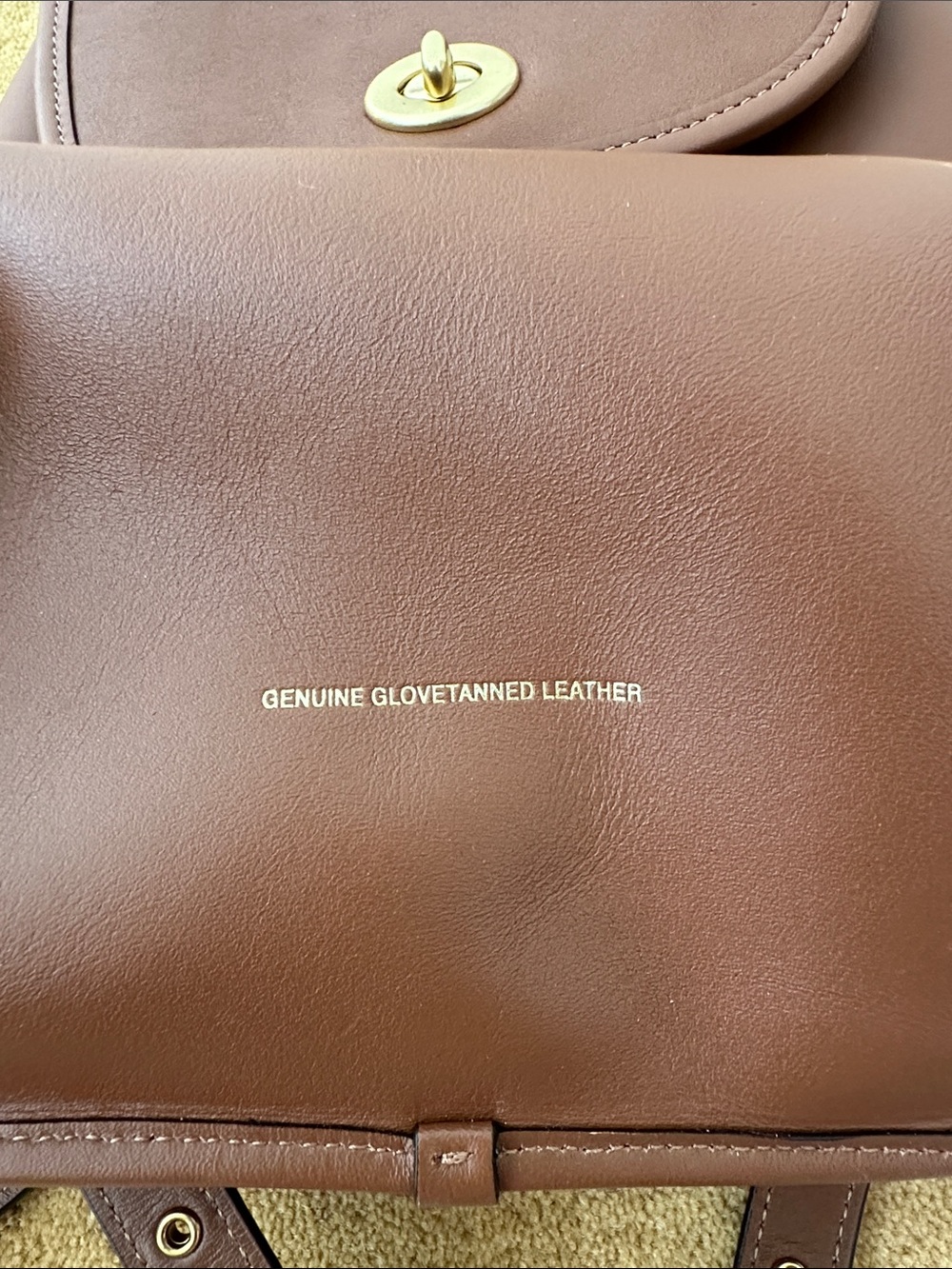 Coach Brown Leather Mini Backpack - Picture 3 of 4
